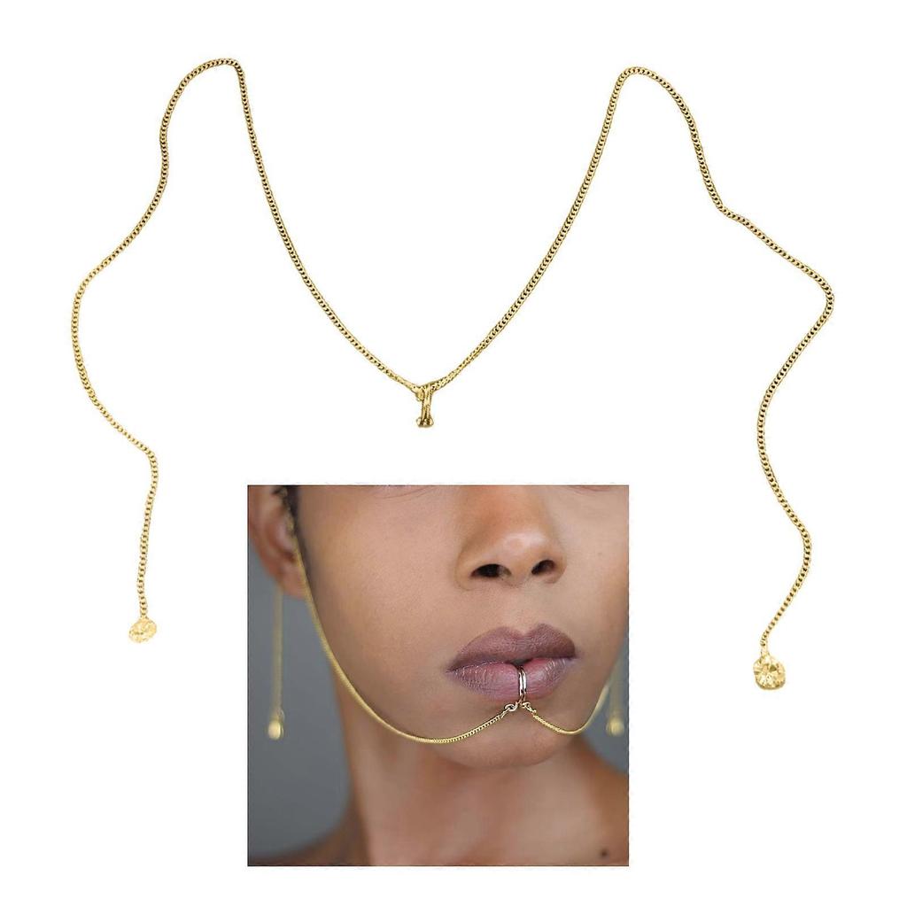 Lip Decoration Without Piercing Using Sturdy Alloy Materials Portable for Those Seek Distinctive Fashion Statement Multicolor