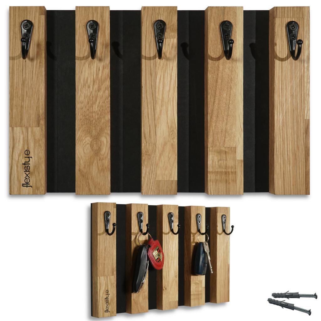 Wooden Key Hanger Lamele 30cm