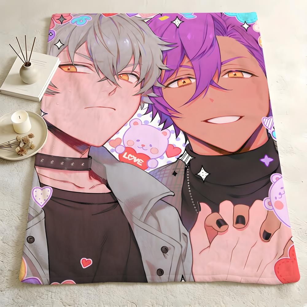 Anime E-Ensemble S-Stars Throw Flannel Blanket Skin Soft Suitable for Sofa Living Room Bed Travel and Gifts