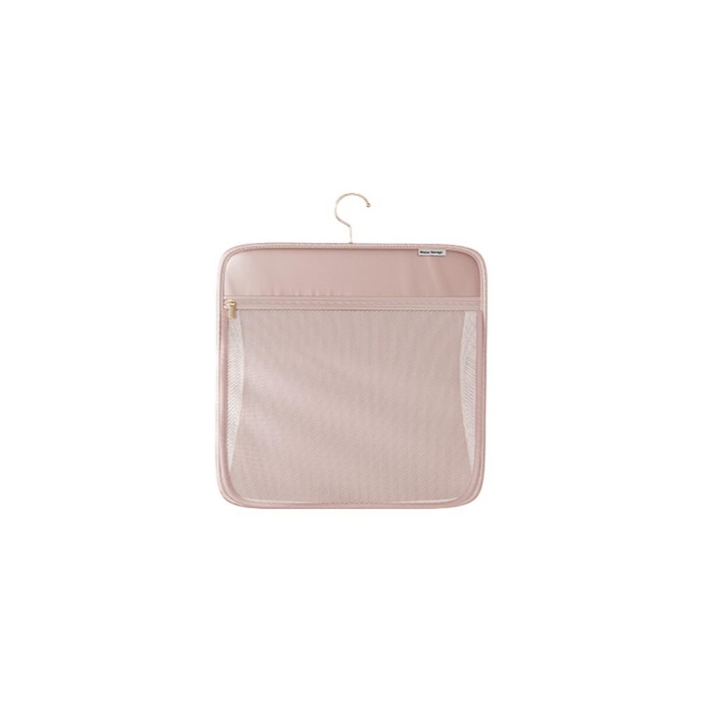 Space-Saving Hanging Clothes Organizer Zippered Mesh Underwear Storage Bag Large Capacity Foldable Closet Socks Dispenser
