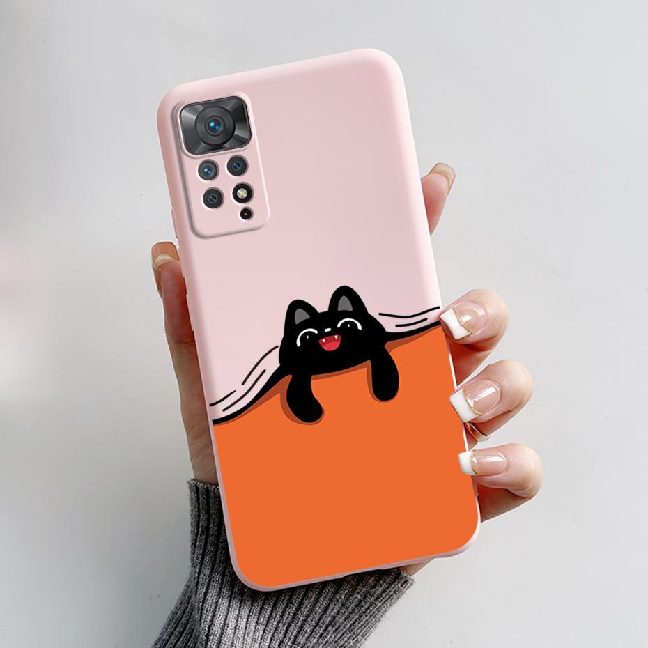 For Redmi Note 11S Note 11 Pro 5G 4G Case Cute Rabbit Panda Protector Fundas Cover For Redmi Note 11 note11E Silicone Phone Case