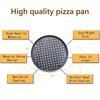 32CM Non-stick Pizza Pan Baking Tray Metal Round Pizza Baking Pan with Holes Bakeware for Oven Pizza Tray Mould Kitchen Tools