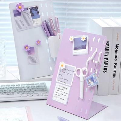 With Pegboard Magnetic Display Board Vertical Desktop Storage Rack Desktop Organization
