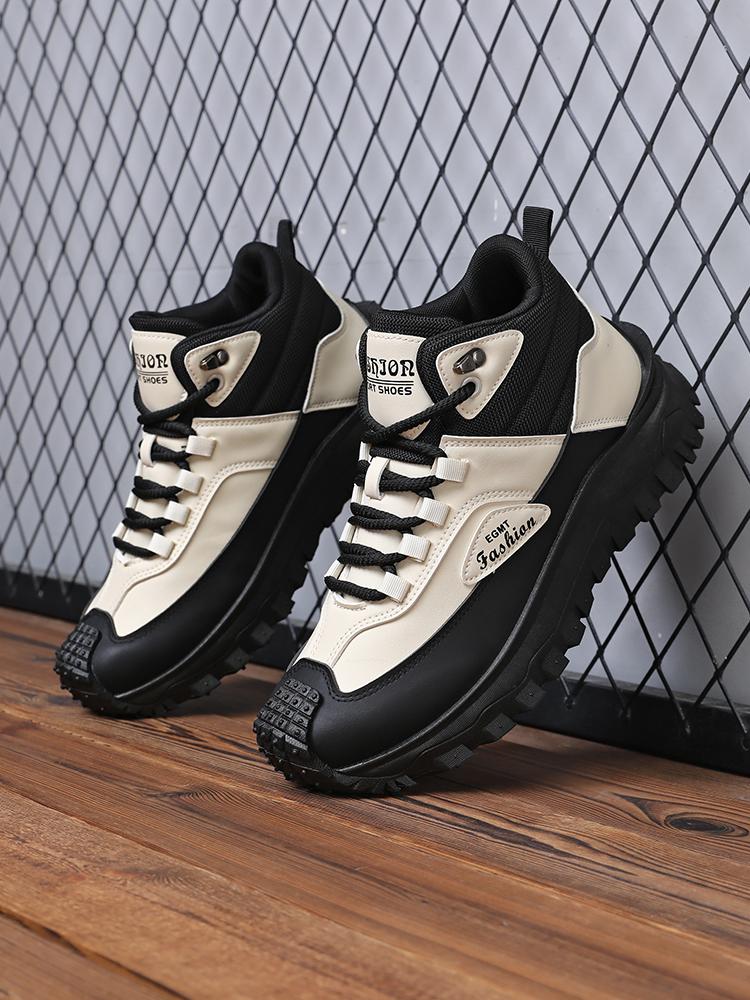 

1 пара повседневной обуви Street Trbottomyy, с толстой подошвой для обеспечения хорошего противоскольжения и износостойкости и поддержки, подходит для 39 белый