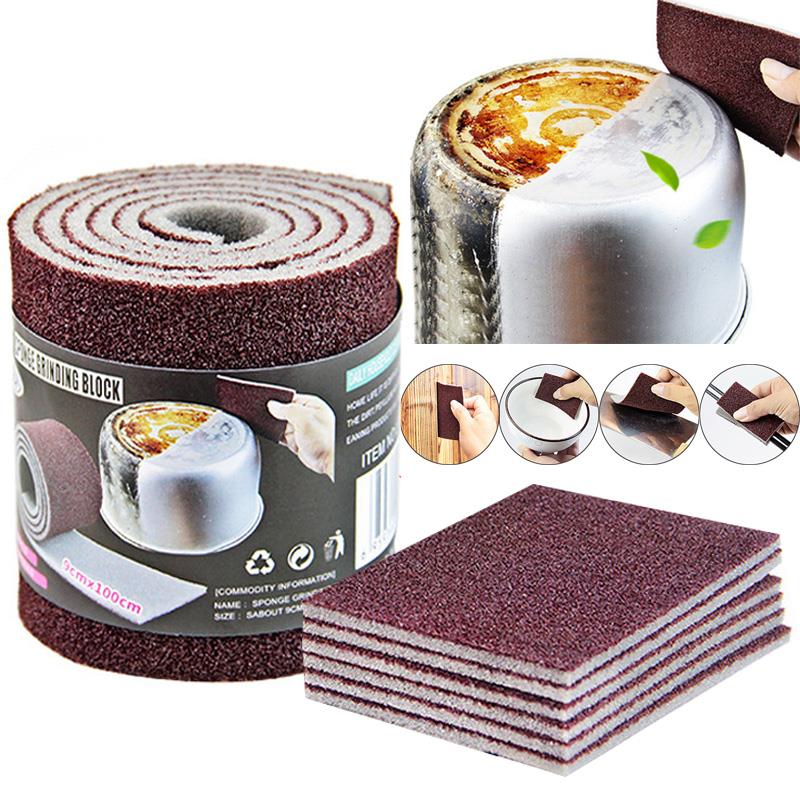 Magic Sponge Carborundum Kitchen Eraser for Pan Pot Dish Household Clean A Magic Sponge Carborundum Kitchen Eraser for Pan Pot Dish Household Clean A