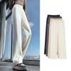 White Casual Sports Pants for Women Spring New Hot-Selling Narrow Version Banana Pants High Waist Loose Straight Wide-Leg Pants