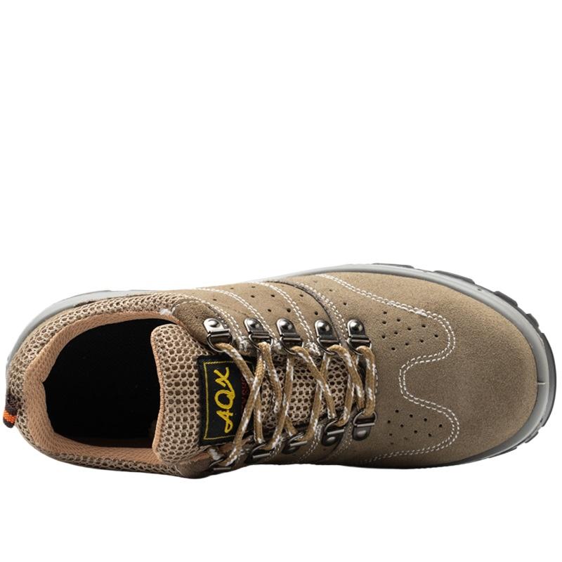 Labor Insurance Shoes Men's Breathable Lightweight Anti-smashing Anti-piercing Steel Bag Head Safety Shoes Comfortable Work Shoes
