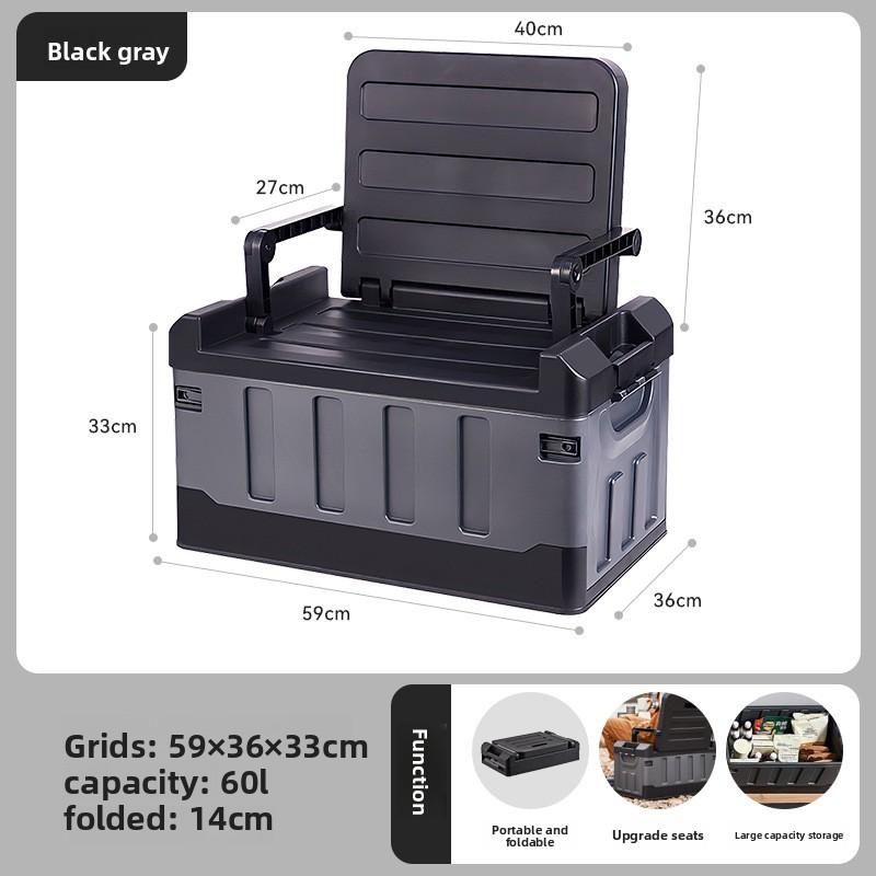 Car Trunk Storage Box Outdoor Camping Storage Box Household Folding Storage Box Car Organizer