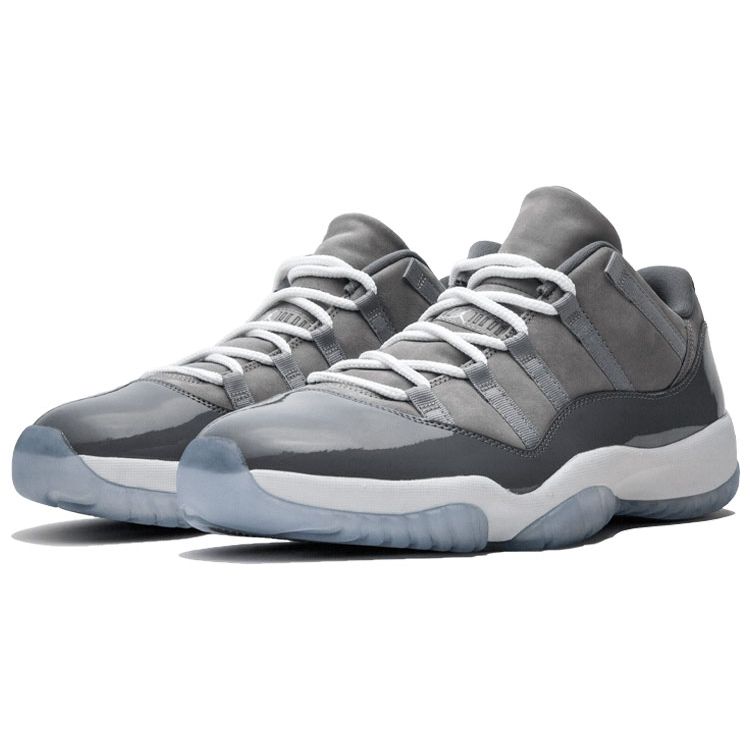 Air Jordan 11 Retro Low Cool Grey Ανδρικά Αθλητικά Παπούτσια Μεσαίο Γκρι Gunsmoke-Λευκό 528895-003