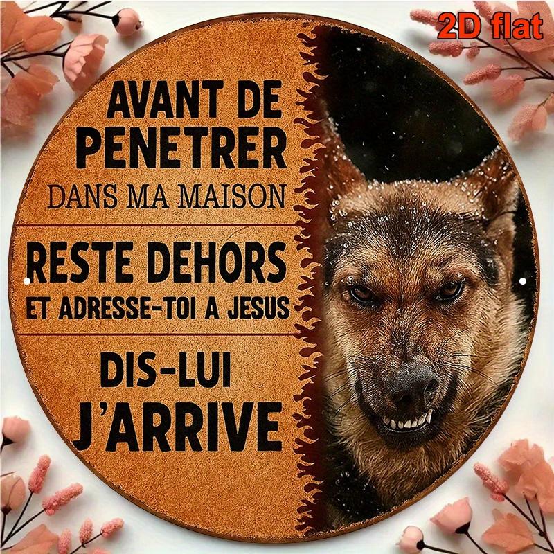 Impressão de Arte de Parede em Metal Personalizada de Alta Definição Dans Cette Classe Citação de Sala de Aula Francesa Decoração de Parede para Sala de Estar Quarto