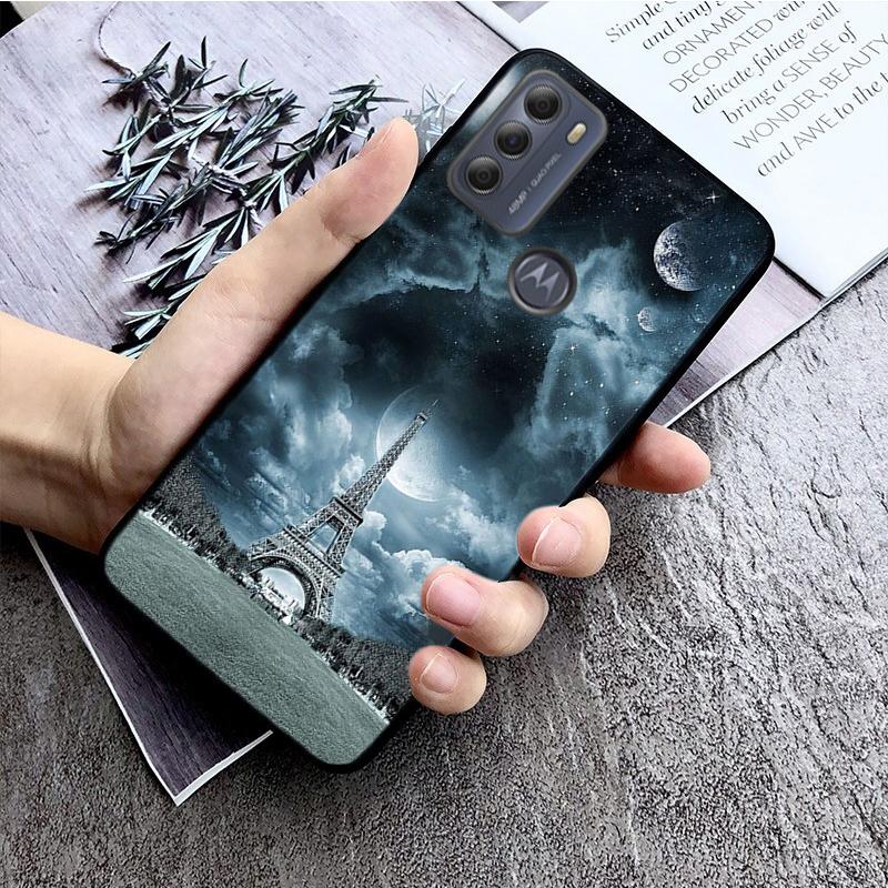 Eiffelturm-Telefon-Kasten für Motorola Moto E32 E20 E40 G22 G52 G20 G30 G100 G60 G50 G10 GPure GStylos G9 One Action Macro