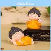 Resin Buddha Blessing Bodhisattva Lotus Figurine Car Ornament Mini Gift Decor