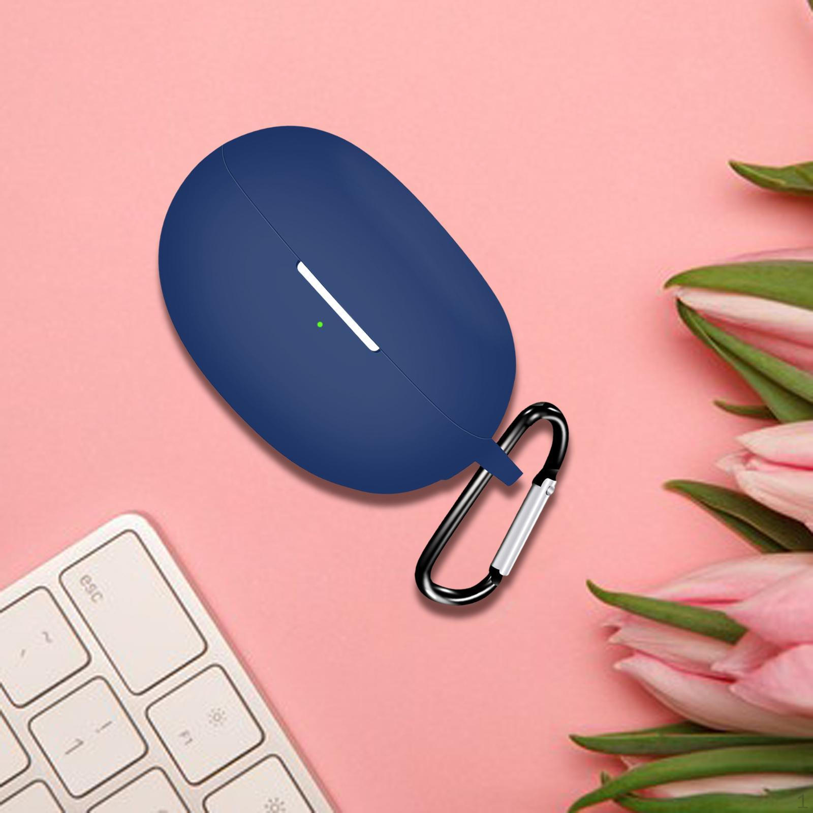 

Чехол для наушников Чехол с точными вырезами Противоударный мягкий силиконовый чехол для телефона Аксессуары синий