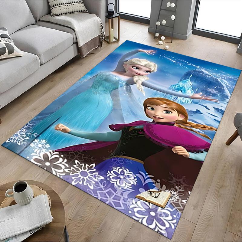 1pc Elsa Frozen Carpet Office Rug Outdoor Mat Home Decor Area Carpet Festival Gift Office desk chair carpet