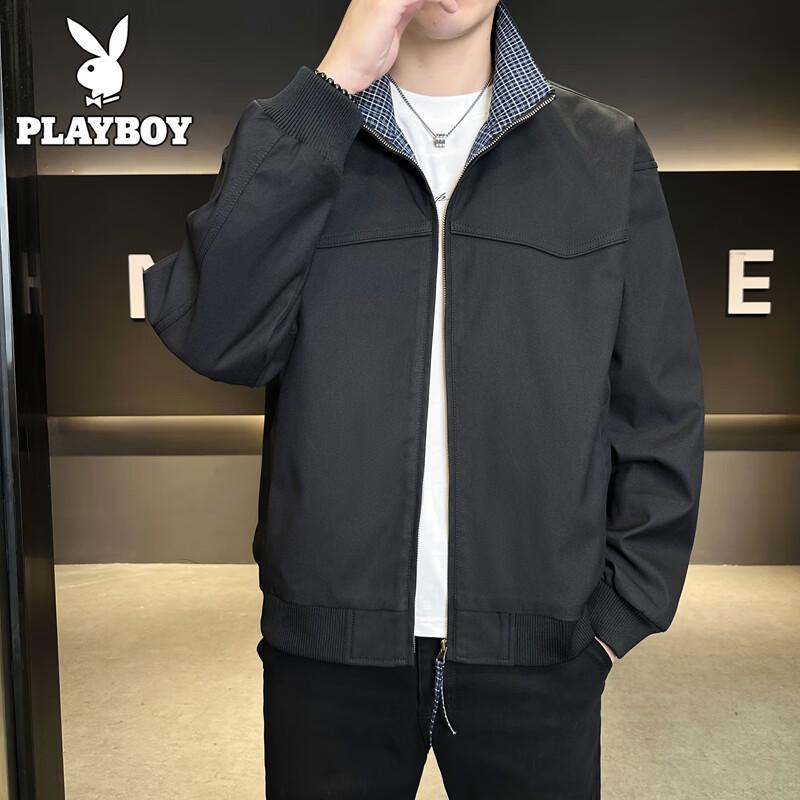 PLAYBOY Men s Stand-Collar Casual Jacket 2XL