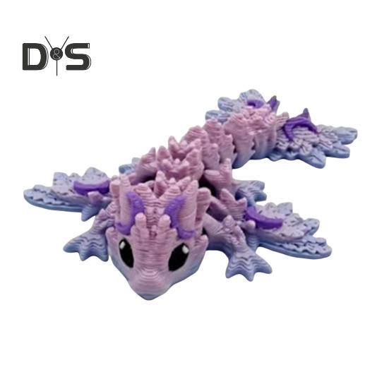 Kleines mysteriöses Drachenei. 3D-gedrucktes Drachenornament. Kräftige Farbe. Realistisch aussehendes Osterei mit voll beweglichem Drachen.