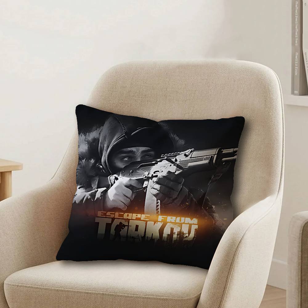 Game escapes from tarkovs Office Cushion Pillowcase Car Cushion CoverXCM Lumbar Pillowcase Sofa Pillowcover