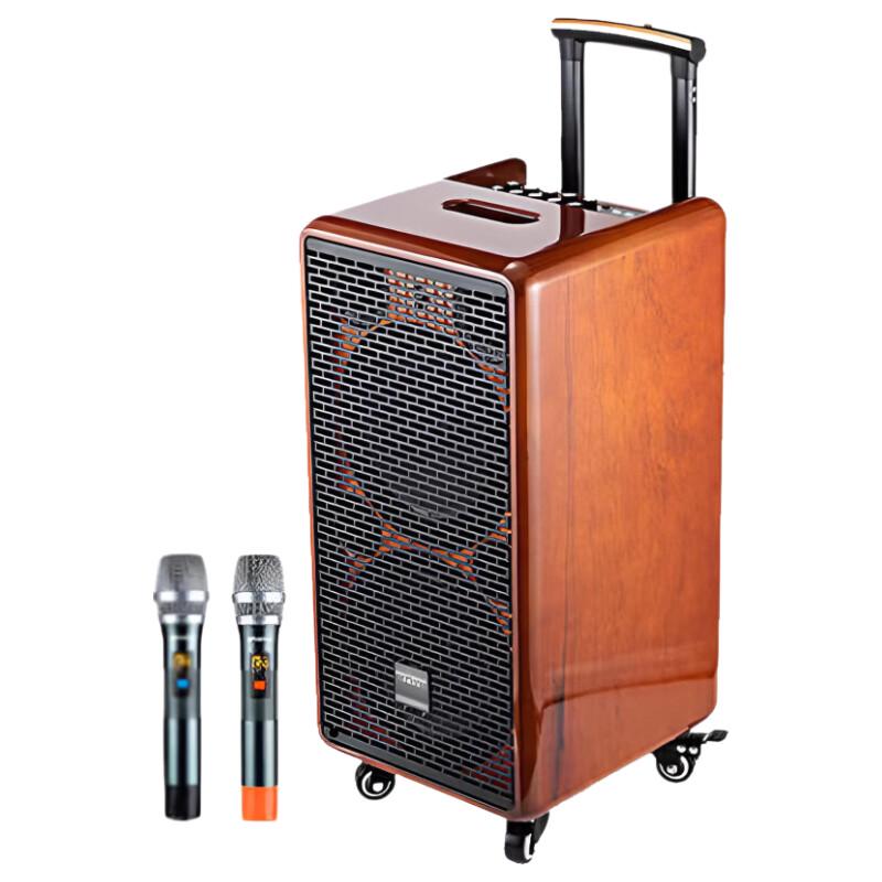 Songchuan SG10-208 Outdoor Portable KTV Speaker with Dual Microphones (CN version)