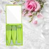 5pcs Travel Size Makeup Brushes Set Mini Makeup Brushes, Small Complete Function Cosmetic Brushes Kit with Case and Mirror Perfe