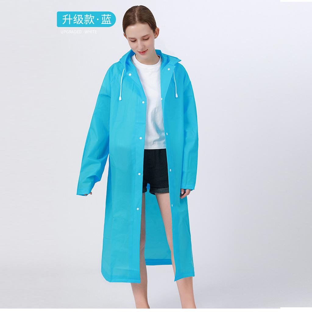 EVA matte adult non-disposable raincoat thickened long light portable unisex logo