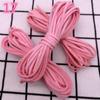 5yards/lot 3 Mm Flat Faux Suede Braided Cord Korean Velvet Leather Handmade Thread String Rope For DIY Jewelry Making Supplies