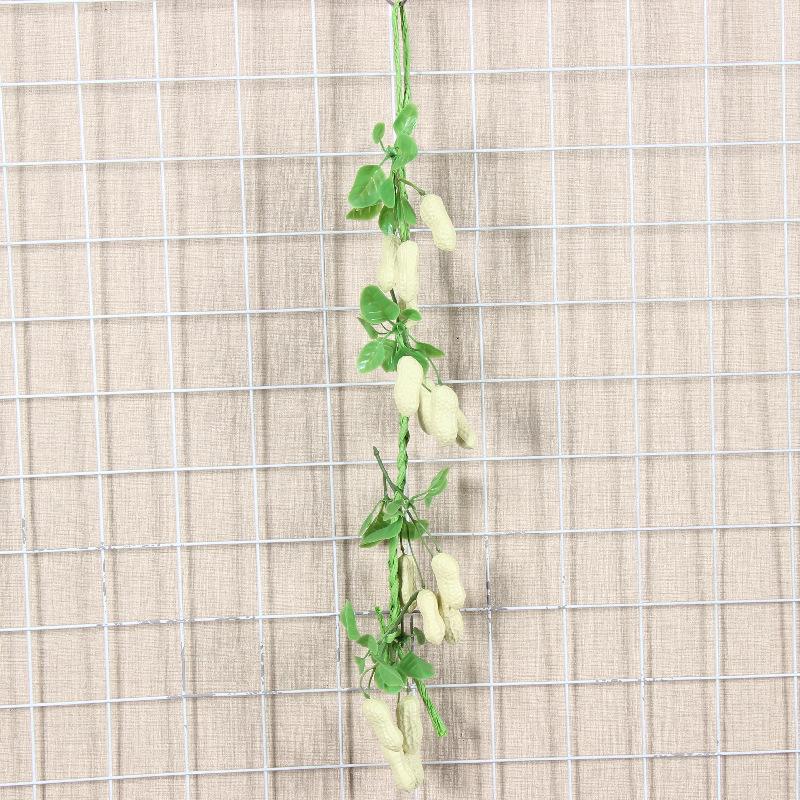 Realistic Hanging Vegetable String: Chili, Potato, Corn, Garlic, Peanut Props for Yard or Restaurant Decor