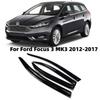 For Ford Focus 3 MK3 2012-2017 Car Accessories Window Visors Rain Sun Guard Vent Wind Deflector Weathershield Slim Moulding Trim