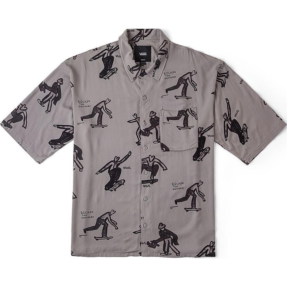 Vans Asia Artist Collection Graphic Shirt Grey Men s VN000J2XDGC L