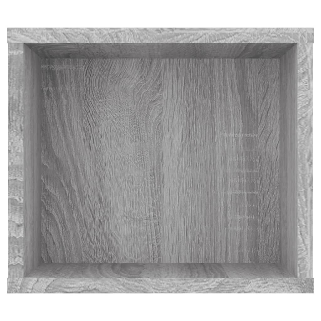 Wall Mounted TV Cabinet Grey Sonoma 100 x 30 x 26.5 cm Particleboard