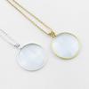 Zinc Alloy Necklace with Magnifying Glass Pendant for Elderly Reading - Set of 6