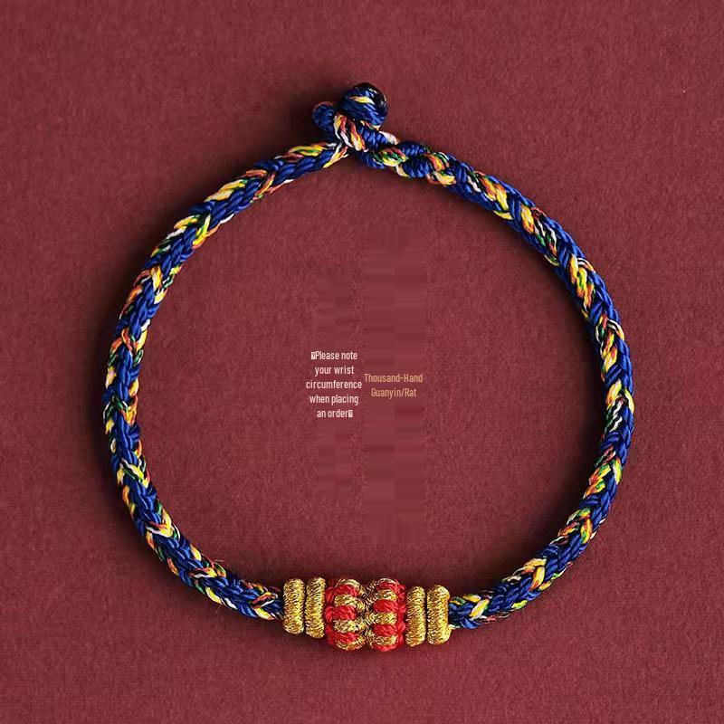 Dahao Year of the Tiger Red String Zodiac Bracelet - Women's and Couples' Woven Charm