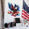 USA:s självständighetsdag Flagga Örn Väggdekal Självhäftande Avtagbar Affisch Dekal Heminredning Konst