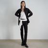 NOEUD Rib Button Leggings Pants (Black)
