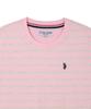 USPOLOASSN Katoenen T-shirt met Korte Mouwen en Ronde Hals_Roze St
