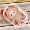 For Labubu V1 V2 Transparent Protective Cover Monster Toy Elf Doll Storage Box Dustproof Hanging Plush Doll Bag Display Cover