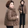 Hengyuanxiang Women's Red Winter 2025 Cotton Padded Jacket for Middle-aged and Elderly