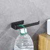 Self Adhesive Bathroom Rack Black Finish Towel Rail Hardware Set Towel Hanger  Bathroom Use