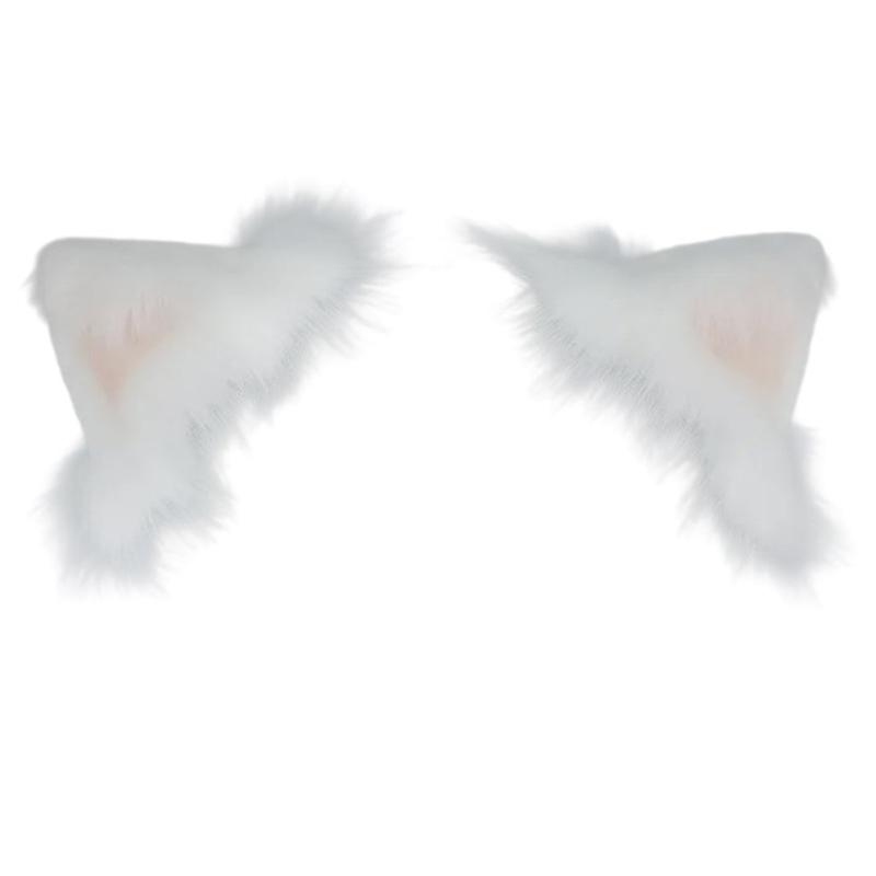 Realistic Wolf Ear Headbands Carnivals Party Plush Headpiece Movie Enthusiasts Party Role Play Animes Makeup Hairband
