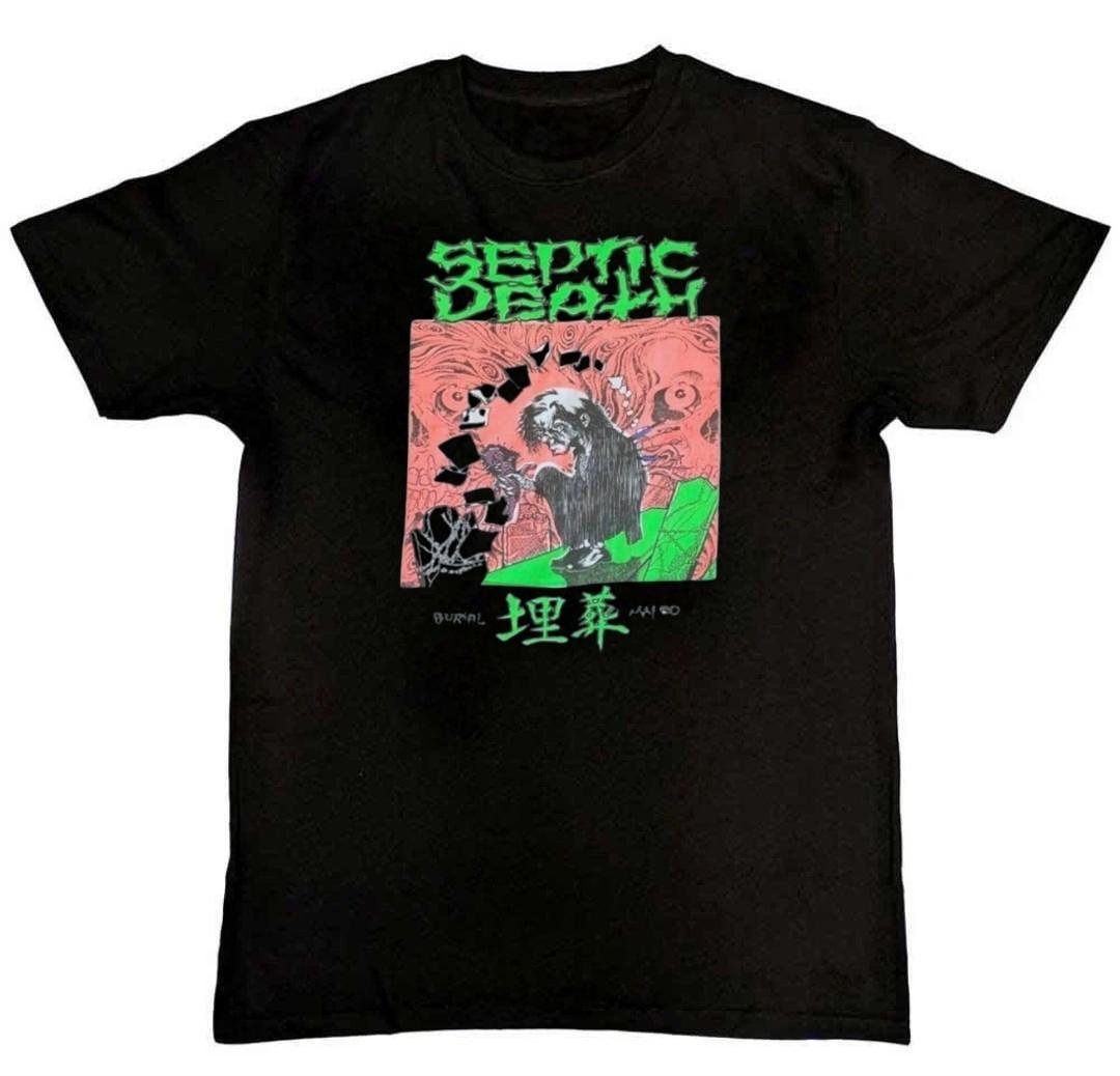Septic Death Pushead Buried Graphic Print Mens T-Shirt S