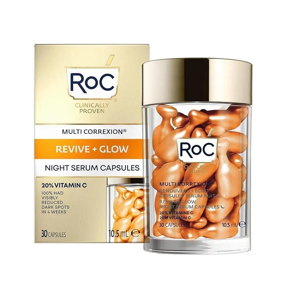 

RoC Multi-Correction Revive + Glow C Night Rum Capsules: Brightening, Dark Spot, Skin Texture Improvement