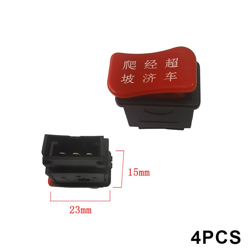 4PCS Universal Electric Motorcycle Accessories Headlight Horn High/Low Beam Dimmer Turn Signals Five Switches And Buttons