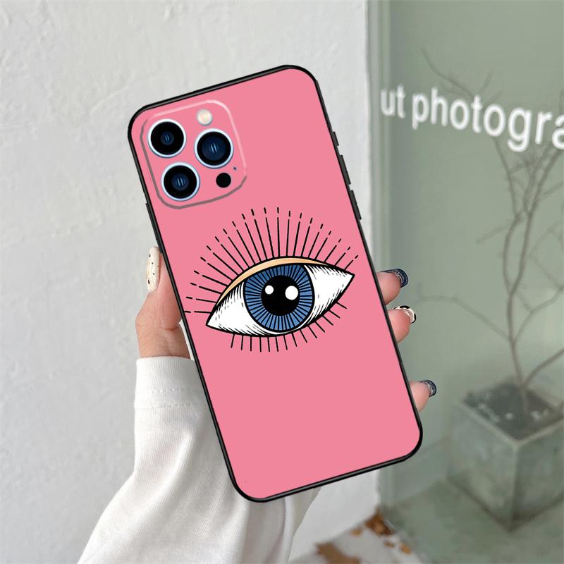 

Evil Eye Lucky Eye Blue Silicone Soft Case For iPhone 17 Air 11 15 16 14 Pro Max 12 13 Mini 16 Plus 16e Back Cover iPhone 17Pro MAX