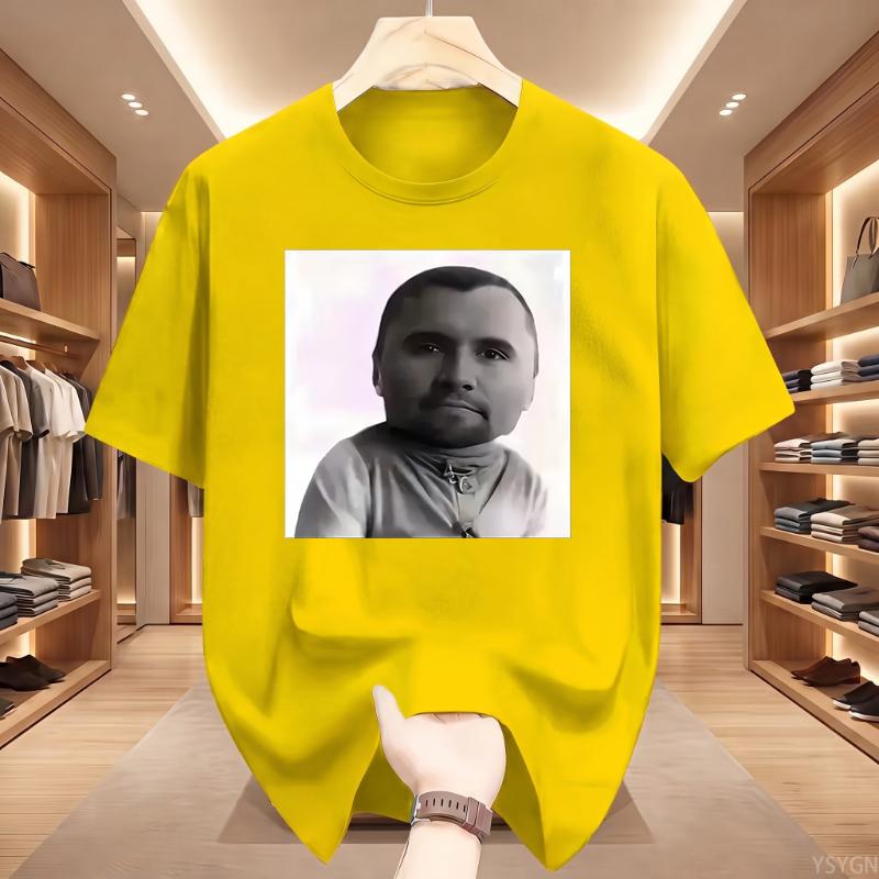 Maglietta Grafica Divertente Charlie Kirk Baby Face Meme Unisex Moda Unisex T-shirt Classica a Maniche Corte Stile Street Harajuku