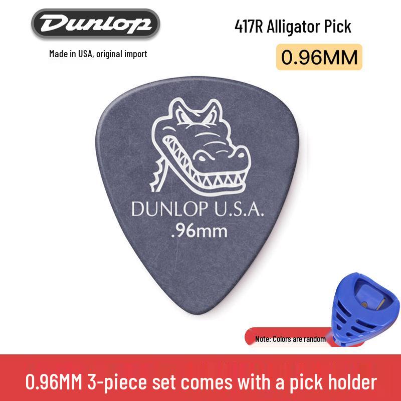 Dunlop 417 Alligator Electric Guitar Pick with Frosted, Non-Slip Texture for Fast Playing