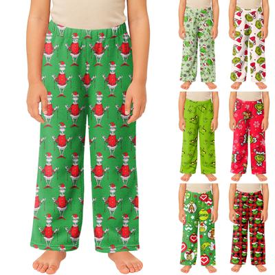 Children's Pyjamas Bottoms Printed Soft Comfortable Pyjama Children's Winter Pants