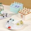 Stampo per Gelato con Coperchio Ermetico, Facile da Sformare, Maker per Popsicle per Alimenti, Design Impilabile con Stampa di Orso, Vassoio per Gelato per Yogurt, Frutta, Latte, Popsicle