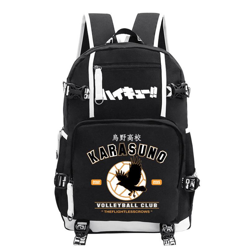Japanese Cartoon Print Teen Student Schoolbag Outdoor Leisure Large Capacity Travel Backpack