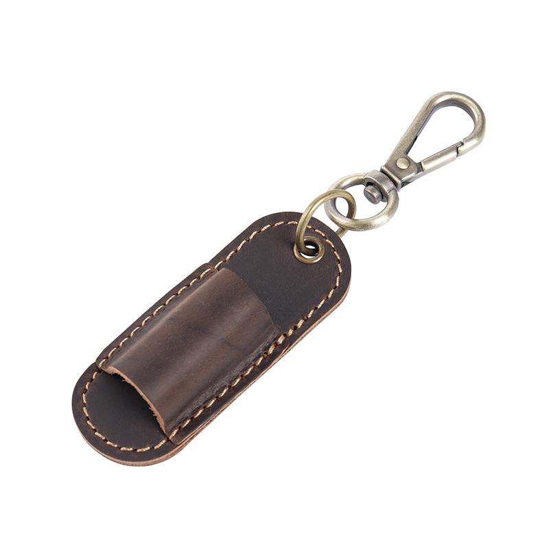 Pen Lanyard Holder Pen Holder With Keychain Portable Pencil Holder Protector For Clipboard Pu Leather Pen Holder кофейный
