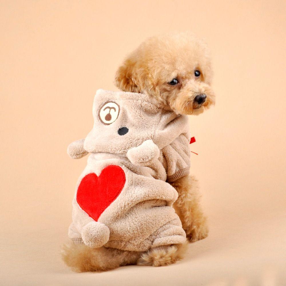 

Комфортная одежда для собак Куртка Коралловый флис Одежда для маленьких собак Толстовки для собак Одежда из мягкого флиса для питомцев Дом XL коричневый