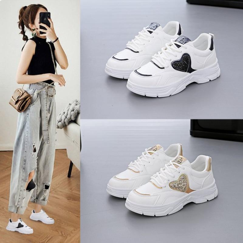 Fashion Lady Fitness Women Breathable Sneakers Woman Casual Shoes Cushion Female Comfortable Low Top Sock Sneakers Non-slip Walking Shoe